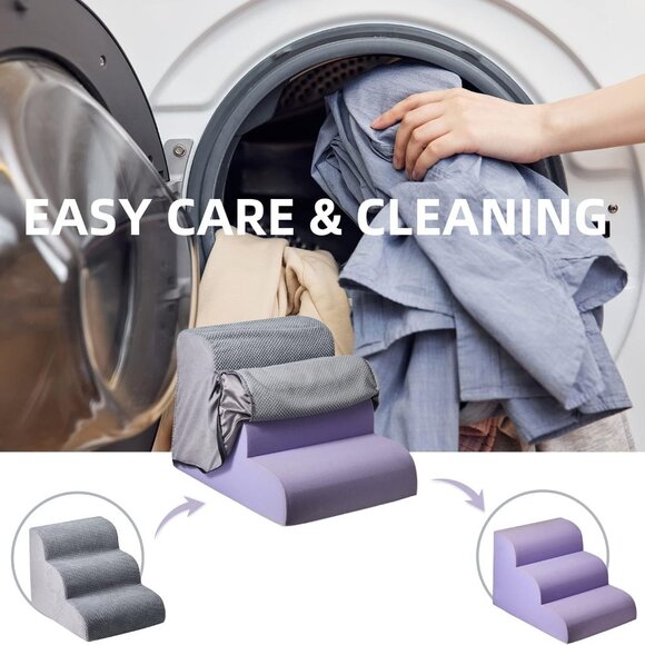 Chic Threads Dog Stairs for Small Dogs, 3-Step Dog Stairs for High Beds - Picture 8 of 8